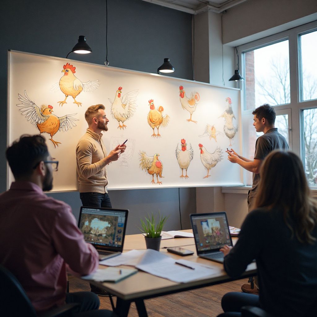 Team brainstorming session