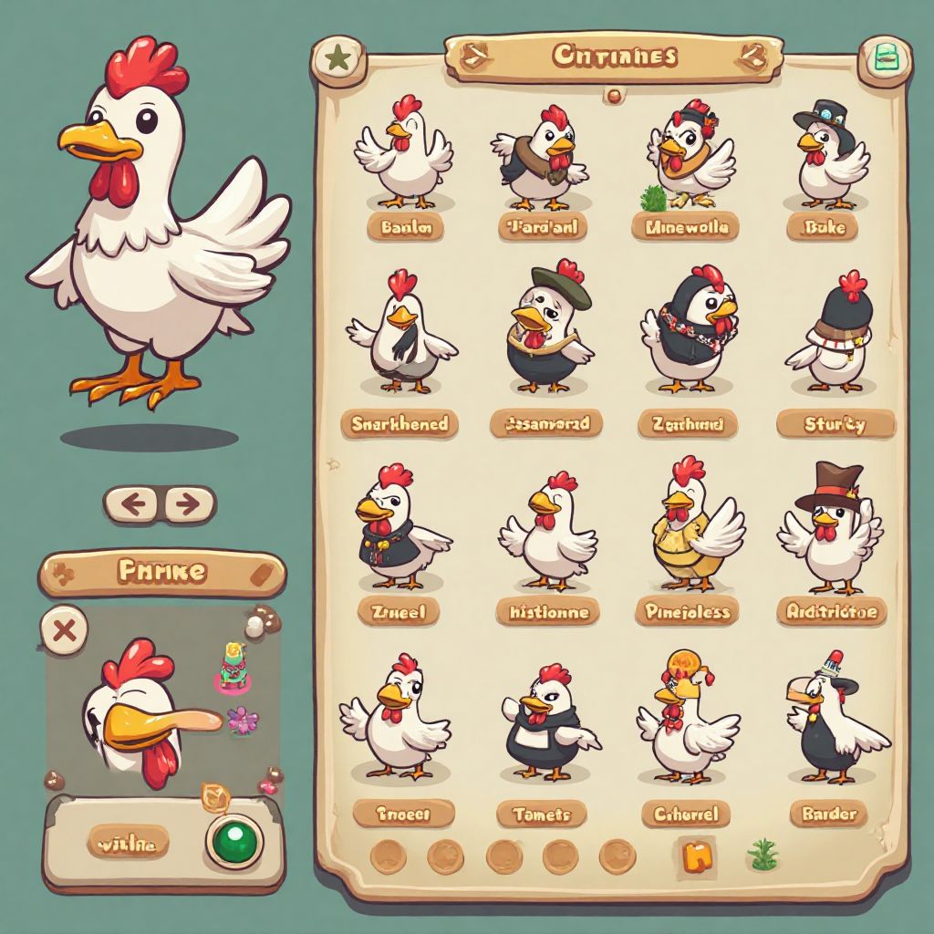 Character customization screen